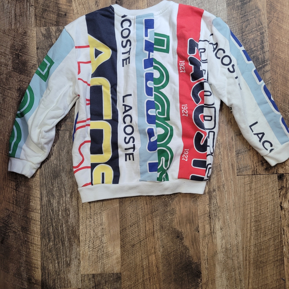 Lacoste Kids Multicolor Graphic Sweatshirt - Picture 4 of 5
